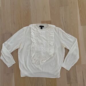 J. Crew Ruffled Tissue Sweater